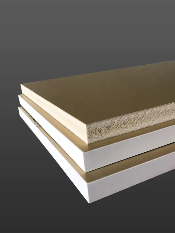 Tấm xốp WPC linh hoạt màu trắng mật độ cao cho vật liệu xây dựng với nhiều độ dày